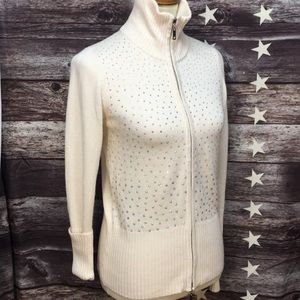 Boston proper Rhinestone Zip up